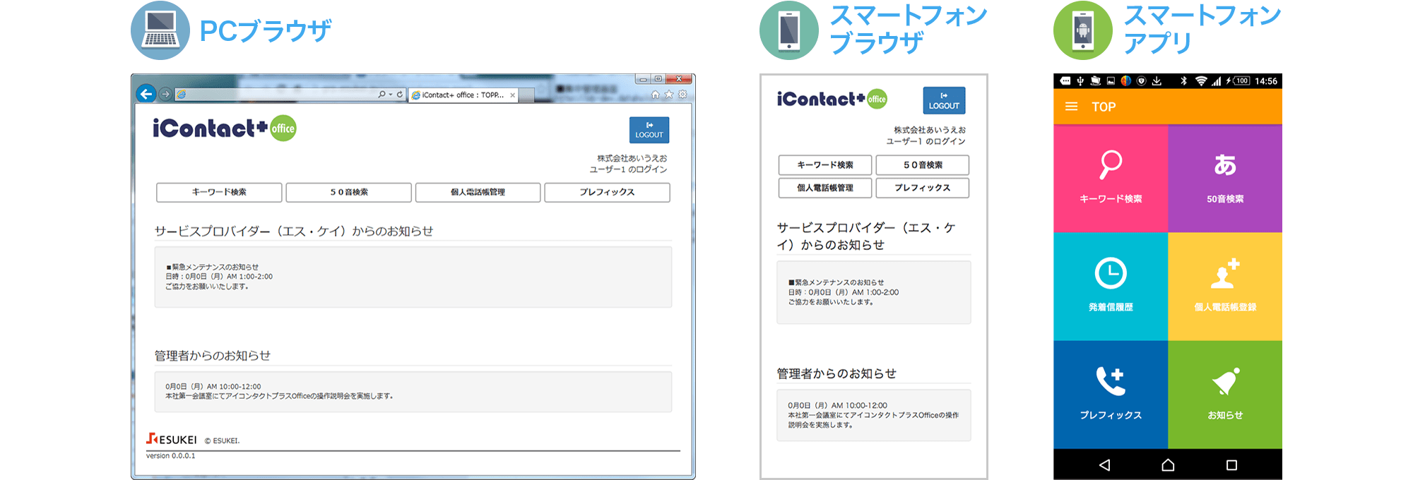 マルチデバイス対応
